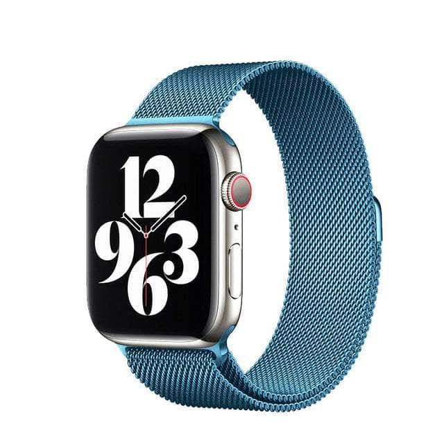 CaseBuddy Australia Casebuddy blue / 42mm 44mm 45mm Nylon Loop Watch Strap Apple Watch 38/40/41mm 42/44/45mm Band