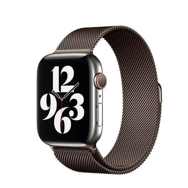 CaseBuddy Australia Casebuddy Brown / 42mm 44mm 45mm Nylon Loop Watch Strap Apple Watch 38/40/41mm 42/44/45mm Band