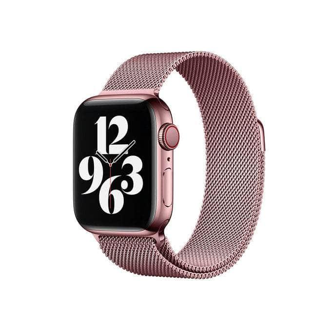 CaseBuddy Australia Casebuddy Rose pink / 42mm 44mm 45mm Nylon Loop Watch Strap Apple Watch 38/40/41mm 42/44/45mm Band