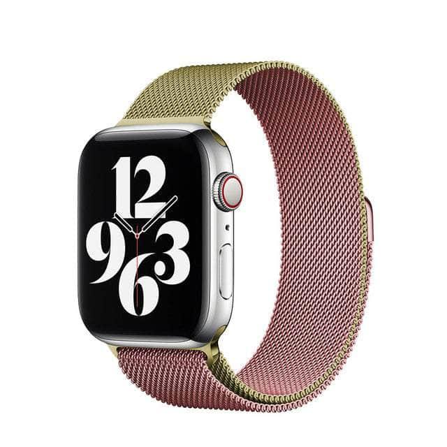 CaseBuddy Australia Casebuddy Gold powder / 42mm 44mm 45mm Nylon Loop Watch Strap Apple Watch 38/40/41mm 42/44/45mm Band