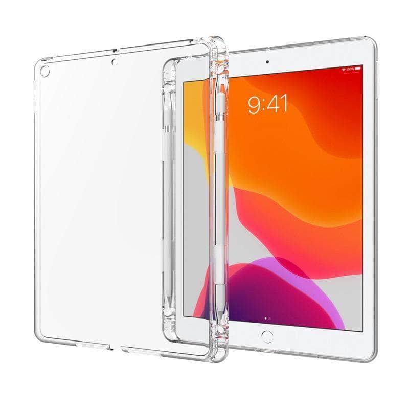 Pencil Holder Back Case iPad Air 4 10.9 2020 TPU Silicone Transparent - CaseBuddy