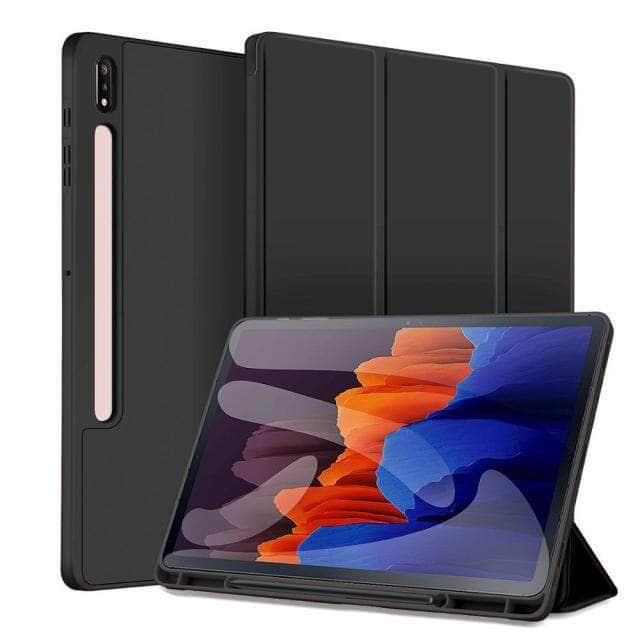 CaseBuddy Australia Casebuddy Black / S8 Plus 12.4 inch Pencil Holder Galaxy Tab S8 Plus 12.4 X800 Cover