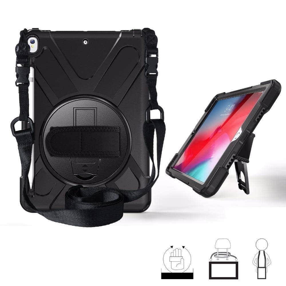 CaseBuddy Casebuddy Premium Armor Shockproof Hand Shoulder Strap Case iPad Air 3 2019 with Pencil Holder