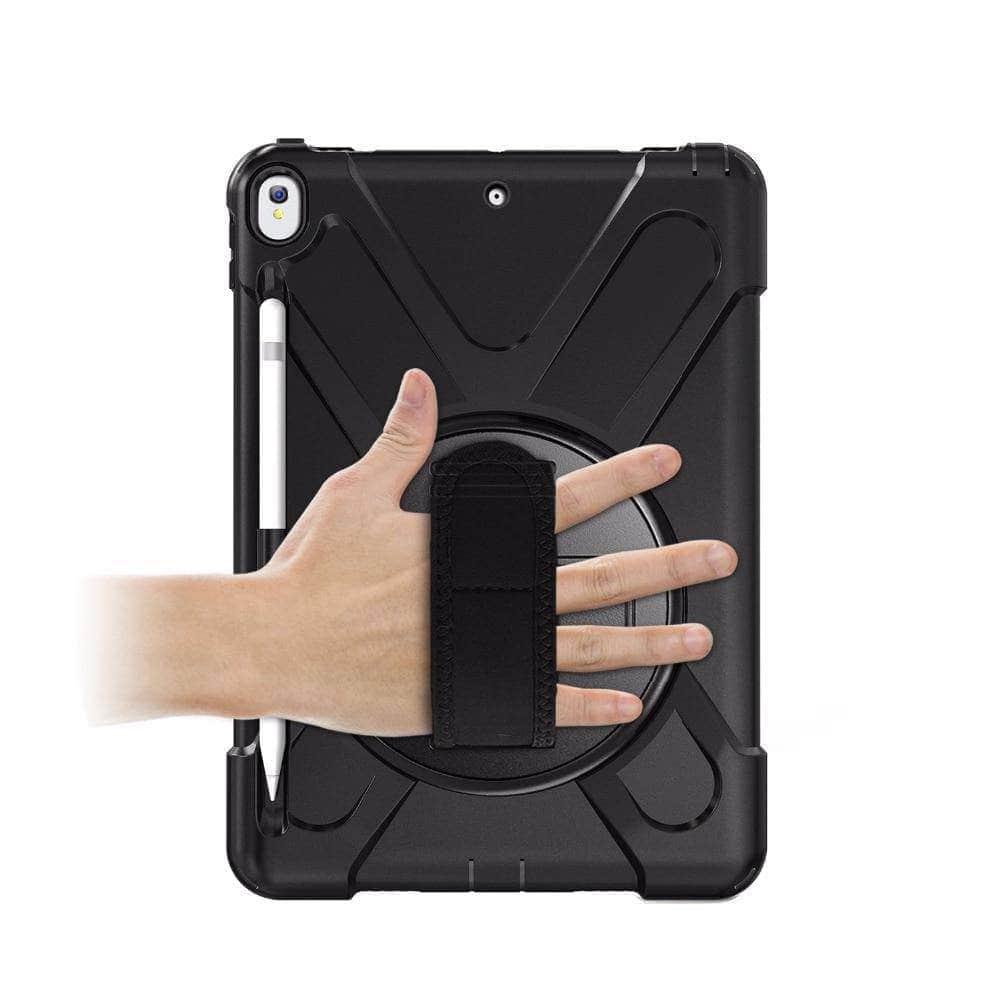 CaseBuddy Casebuddy Premium Armor Shockproof Hand Shoulder Strap Case iPad Air 3 2019 with Pencil Holder