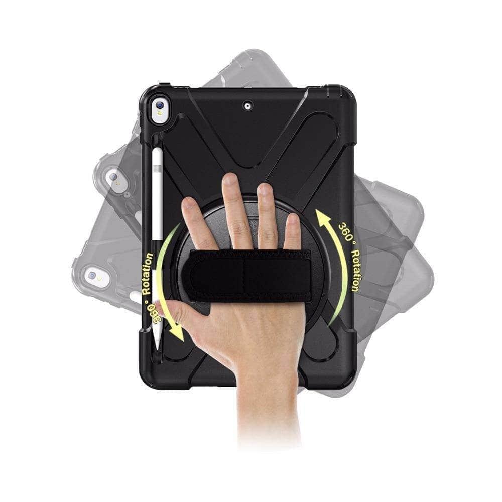 CaseBuddy Casebuddy Premium Armor Shockproof Hand Shoulder Strap Case iPad Air 3 2019 with Pencil Holder