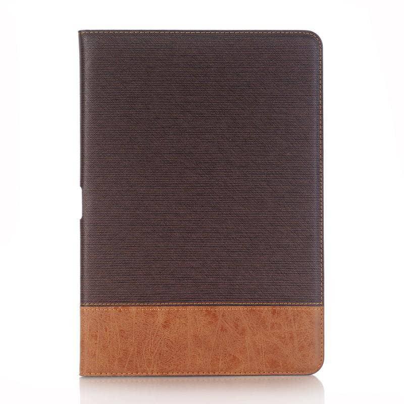 Premium Leather Look Cross Pattern Case iPad Air 3 2019 Smart Sleep Awake - CaseBuddy