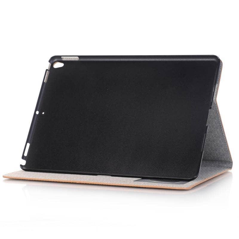 Premium Leather Look Cross Pattern Case iPad Air 3 2019 Smart Sleep Awake - CaseBuddy