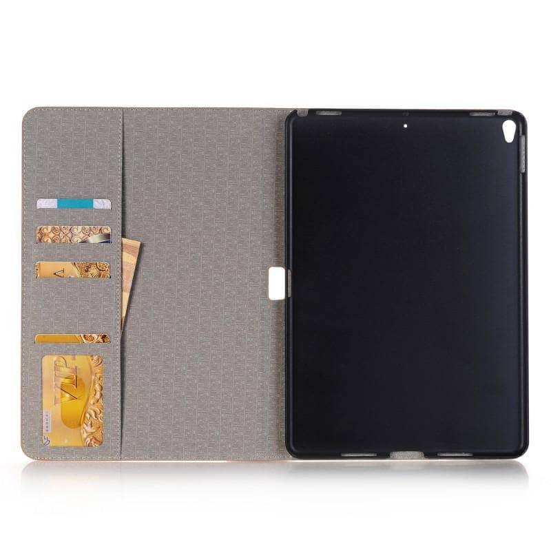 Premium Leather Look Cross Pattern Case iPad Air 3 2019 Smart Sleep Awake - CaseBuddy