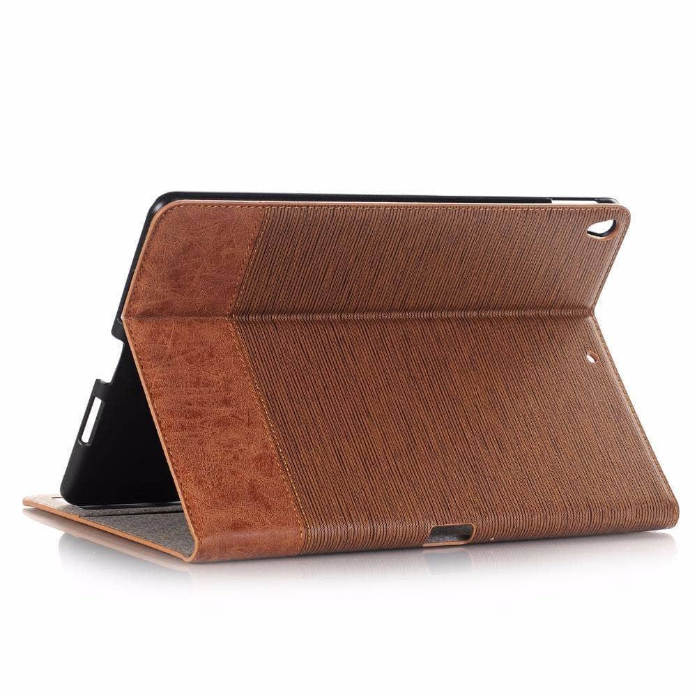 Premium Leather Look Cross Pattern Case iPad Air 3 2019 Smart Sleep Awake - CaseBuddy