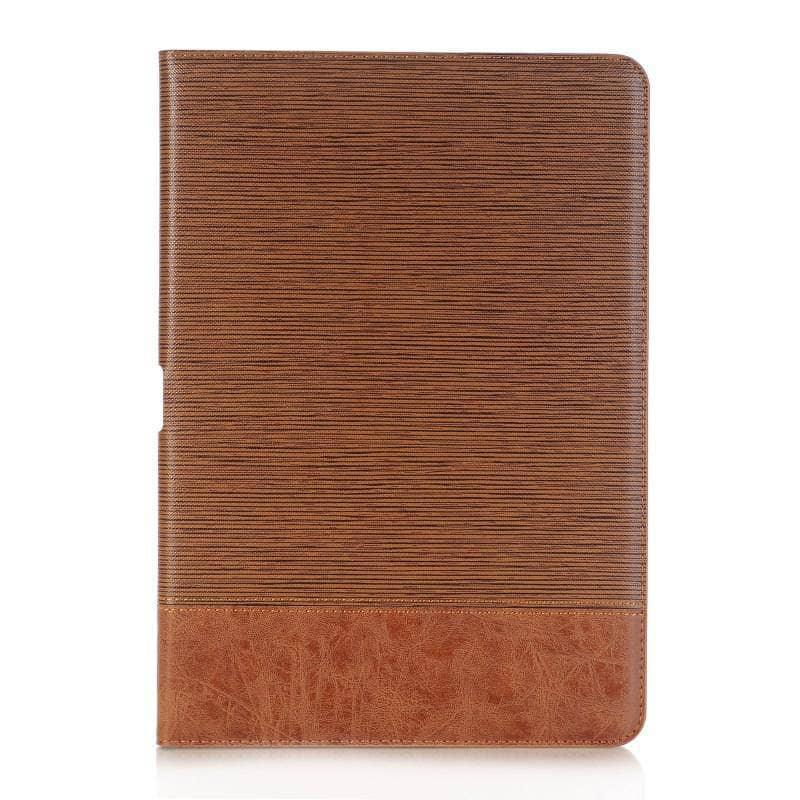 Premium Leather Look Cross Pattern Case iPad Air 3 2019 Smart Sleep Awake - CaseBuddy