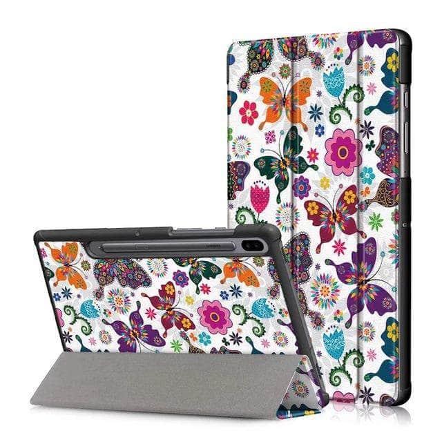 PU Leather Case Samsung Galaxy Tab S6 10.5 SM-T860 SM-T865 Stand Smart Cover - CaseBuddy