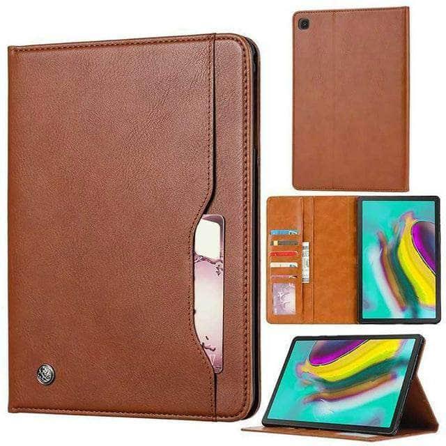 PU Leather Flip Stand Samsung Galaxy Tab A 8.0 2019 S-Pen SM-T290 SM-T295 Lightweight Card Slot Case - CaseBuddy