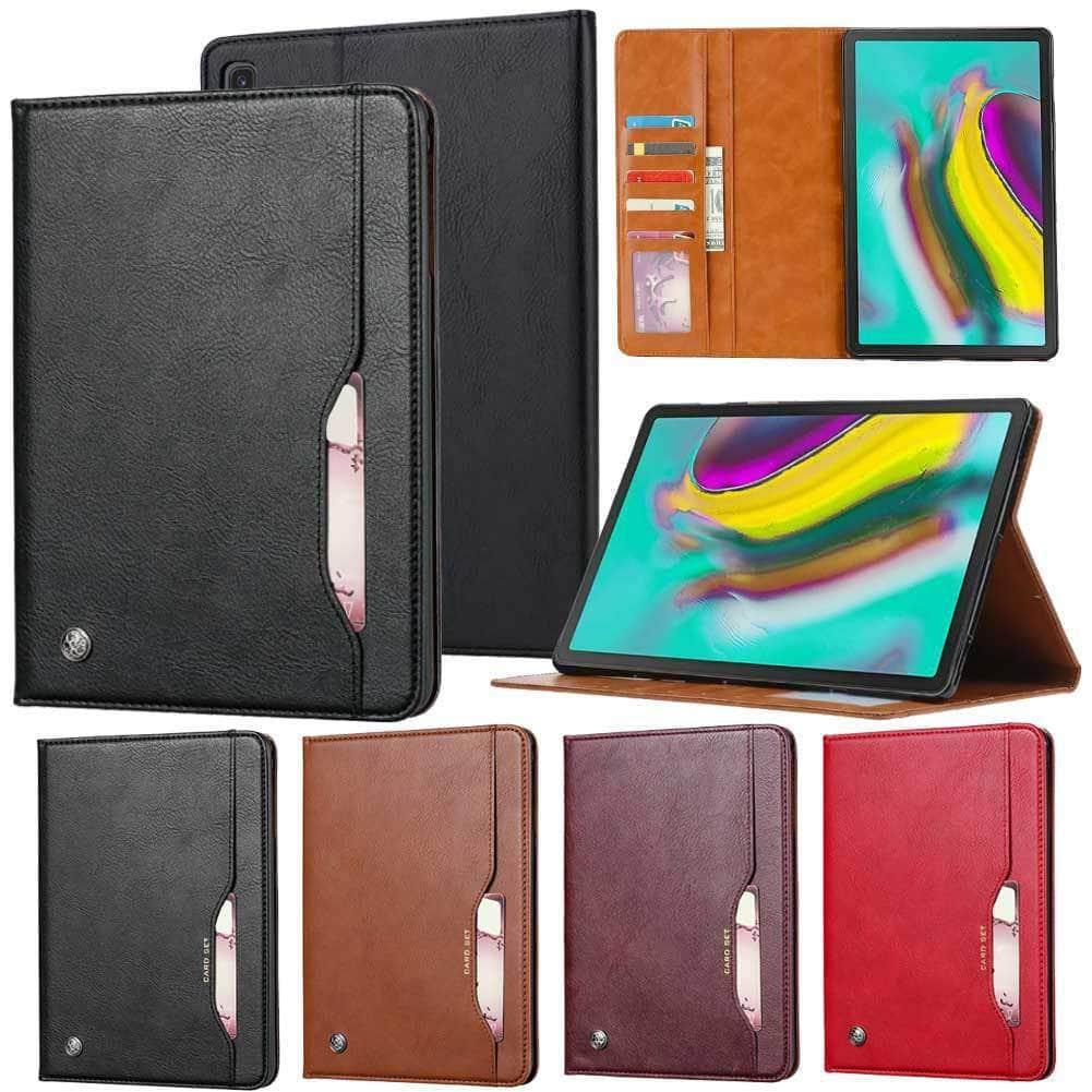 PU Leather Flip Stand Samsung Galaxy Tab A 8.0 2019 S-Pen SM-T290 SM-T295 Lightweight Card Slot Case - CaseBuddy