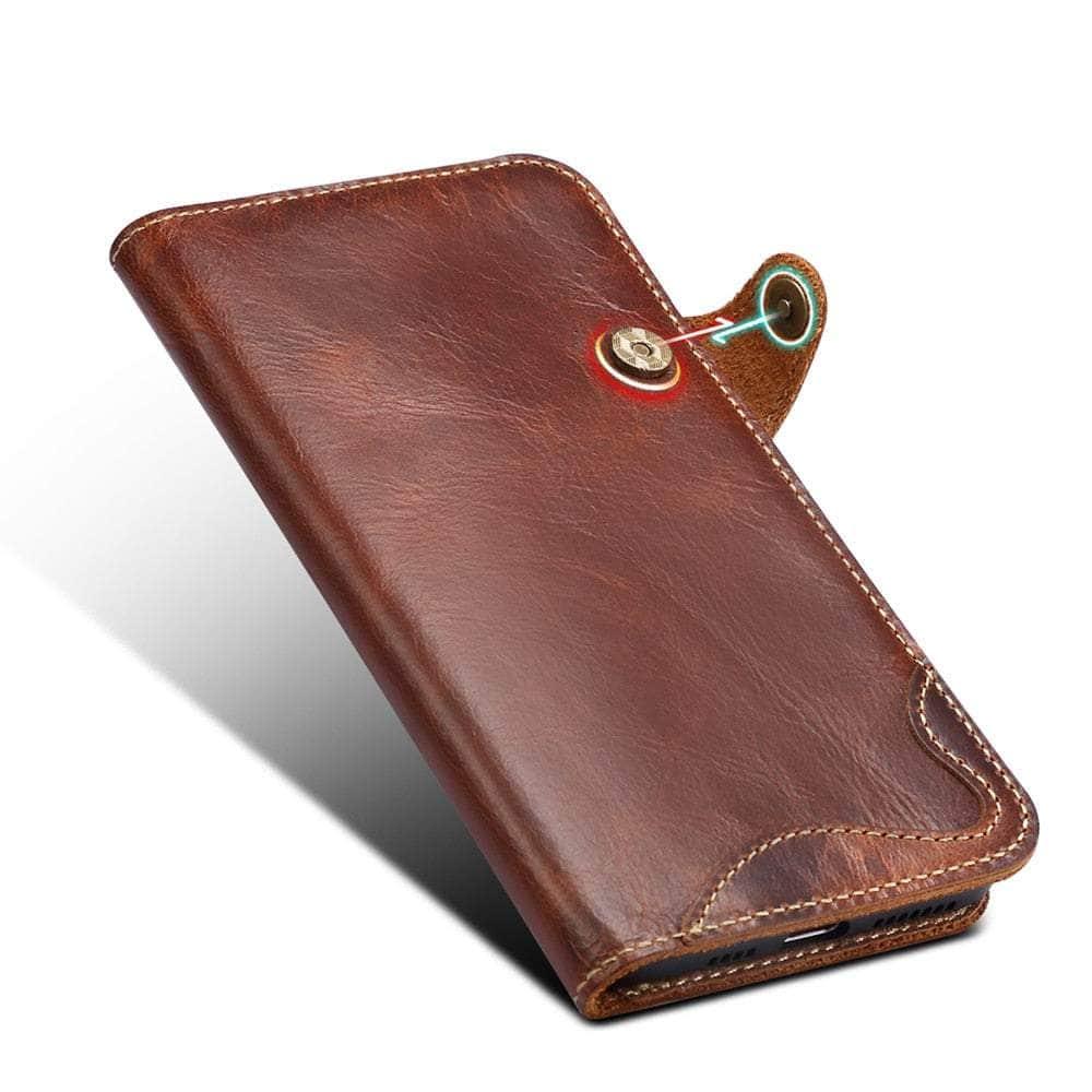 Casebuddy Real Cowhide iPhone 14 Pro Leather Case