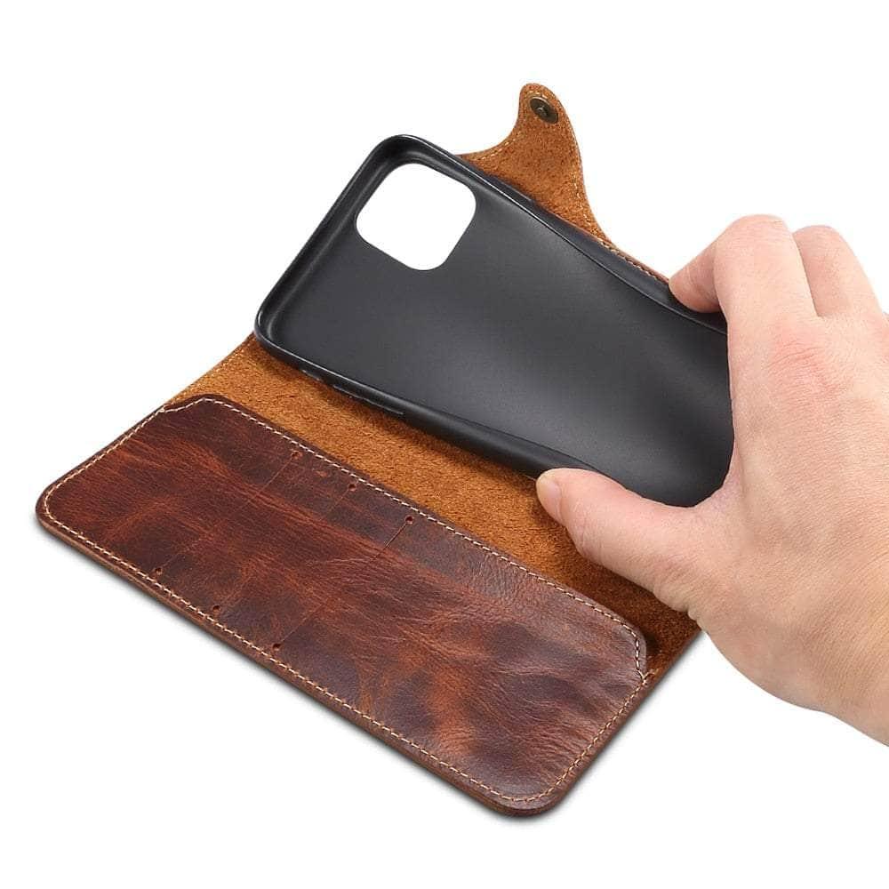 Casebuddy Real Cowhide iPhone 14 Pro Leather Case