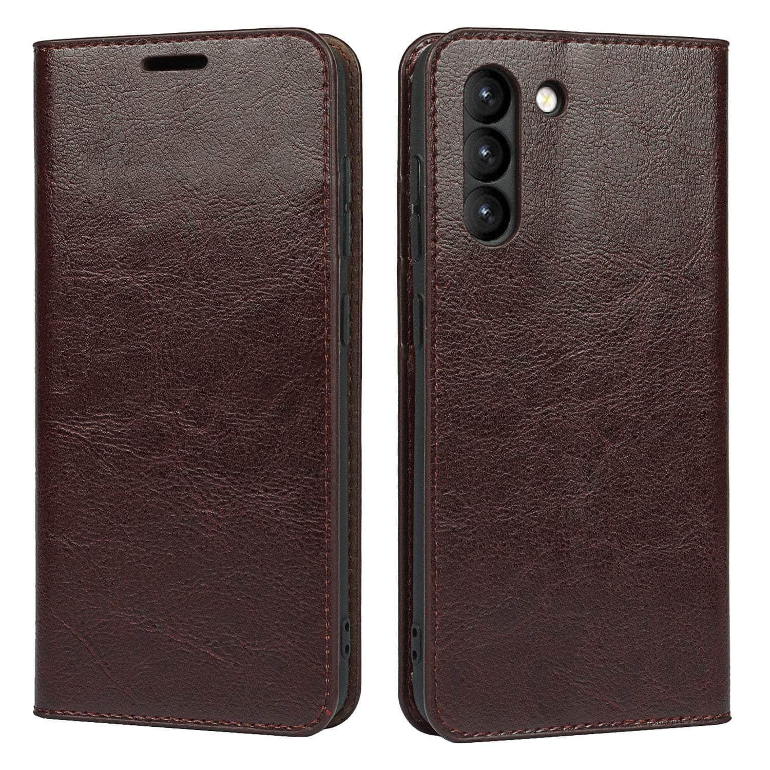 CaseBuddy Australia Casebuddy Real Genuine Leather Flip S22 Cover Credit Card Holder