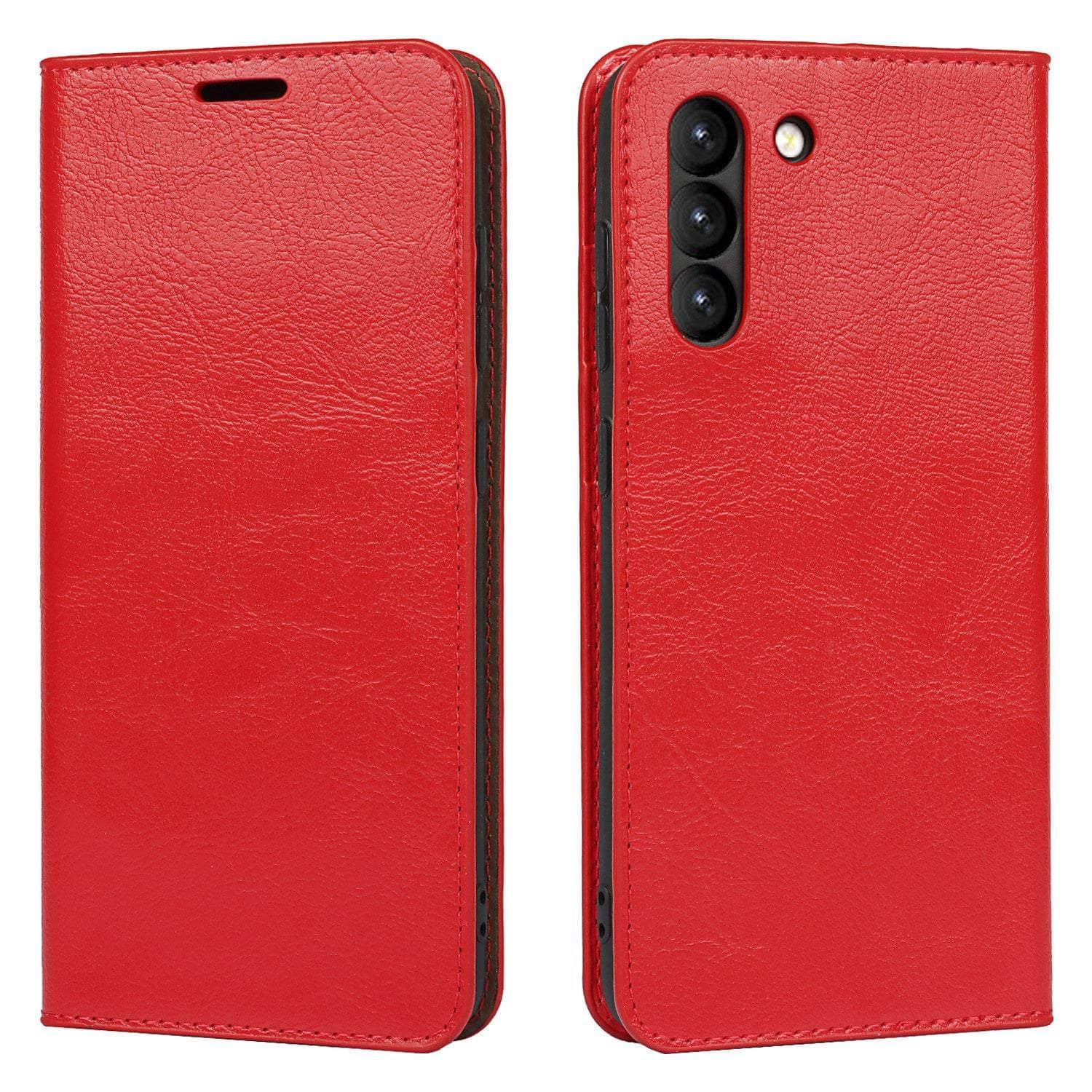 CaseBuddy Australia Casebuddy Real Genuine Leather Flip S22 Ultra Cover Credit Card Holder