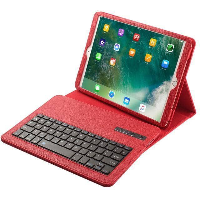 Removable Wireless Bluetooth Keyboard Leather Look Case iPad Air 3 2019 - CaseBuddy