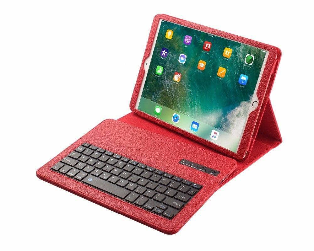 Removable Wireless Bluetooth Keyboard Leather Look Case iPad Air 3 2019 - CaseBuddy