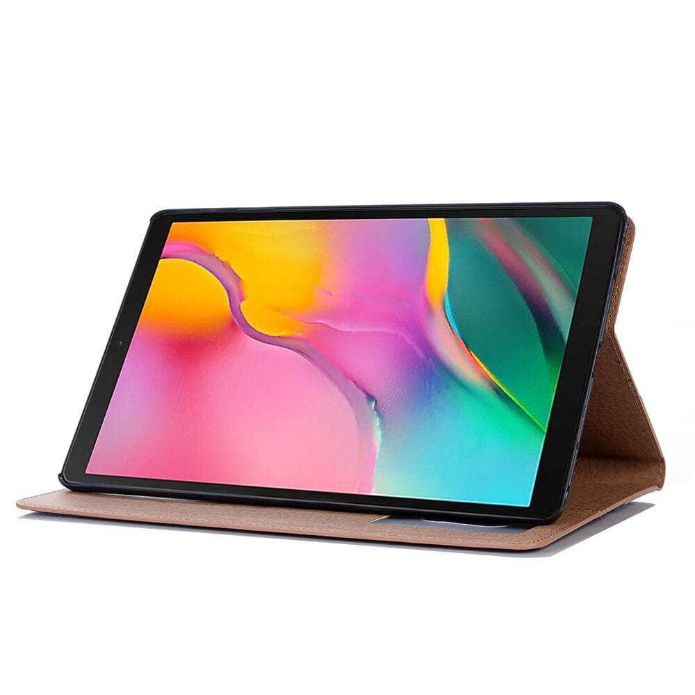 Retro Leather Flip Book Case Galaxy Tab A 10.1 2019 T510 T515 Stand Card Slot - CaseBuddy