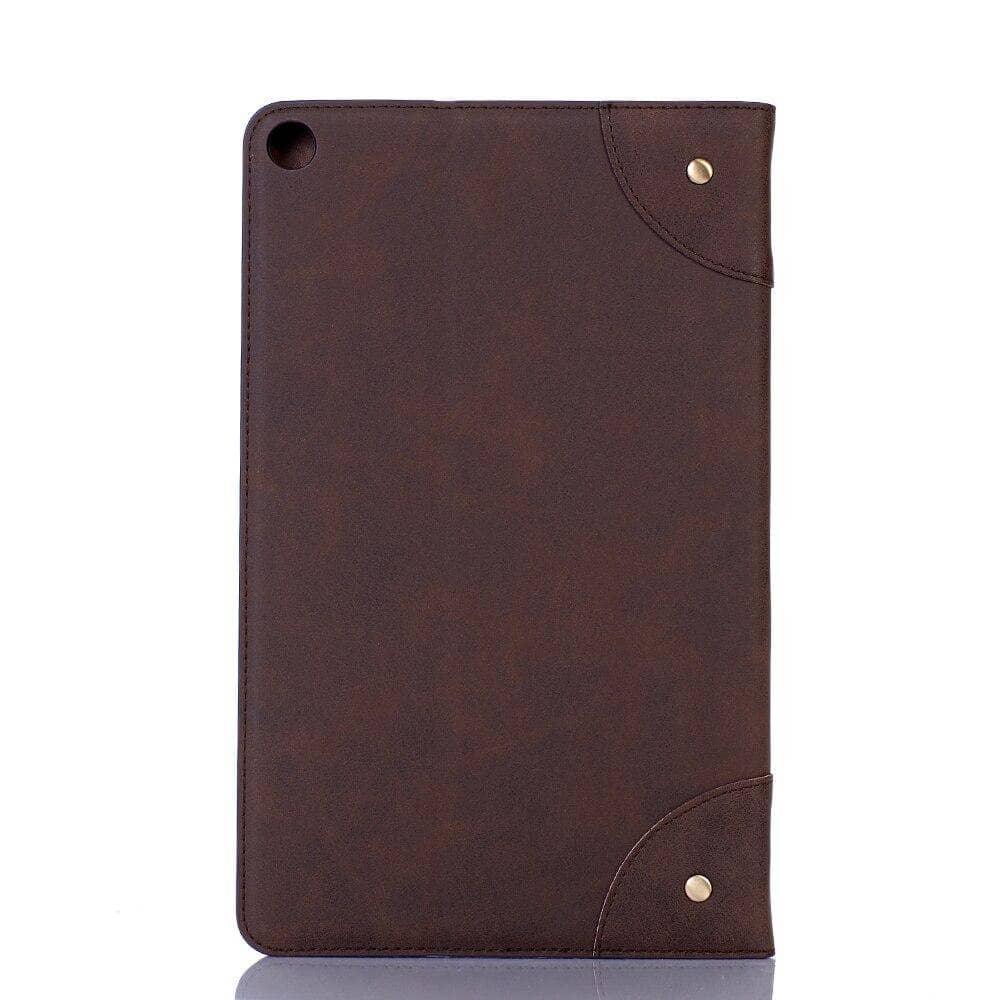 Retro Leather Flip Book Case Galaxy Tab A 10.1 2019 T510 T515 Stand Card Slot - CaseBuddy