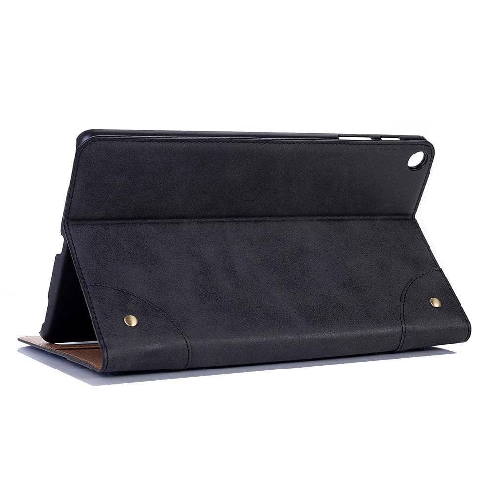 Retro Leather Flip Book Case Galaxy Tab A 10.1 2019 T510 T515 Stand Card Slot - CaseBuddy