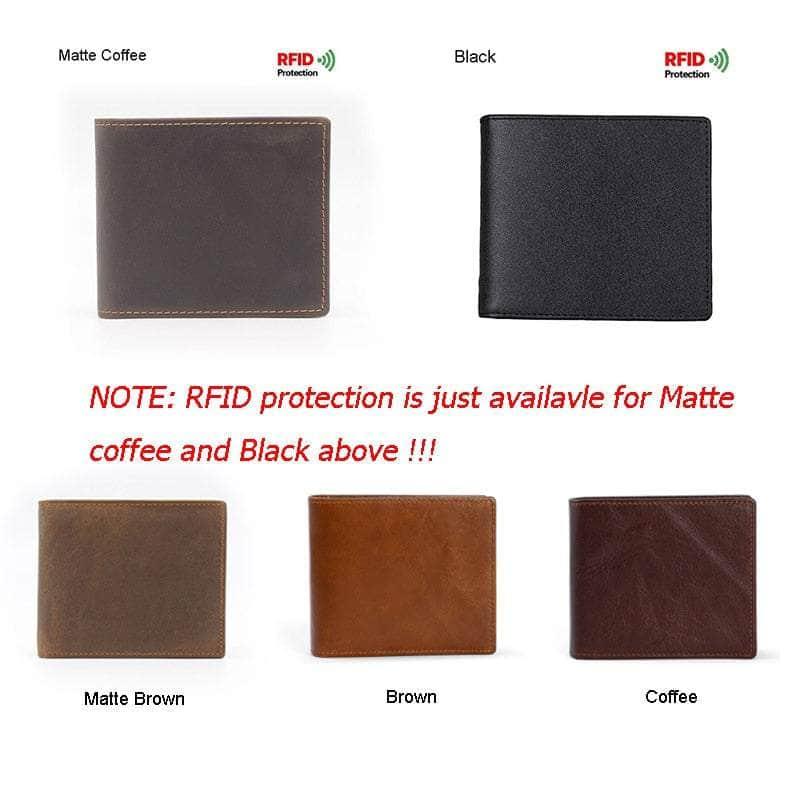 CaseBuddy Casebuddy RFID Wallet Anti Theft Scanning Leather Wallet Trifold Purse