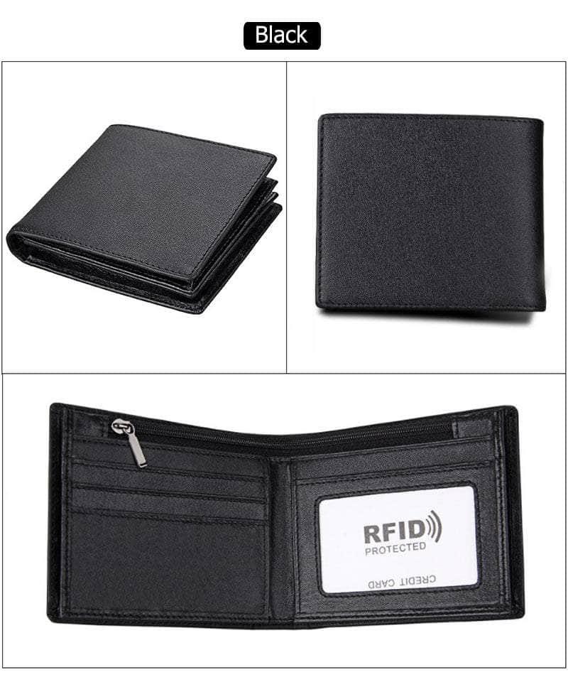 CaseBuddy Casebuddy RFID Wallet Anti Theft Scanning Leather Wallet Trifold Purse