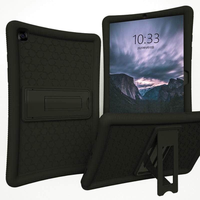 Rugged Silicone Stand Galaxy Tab A7 Case 10.5 T500 T505 Case - CaseBuddy