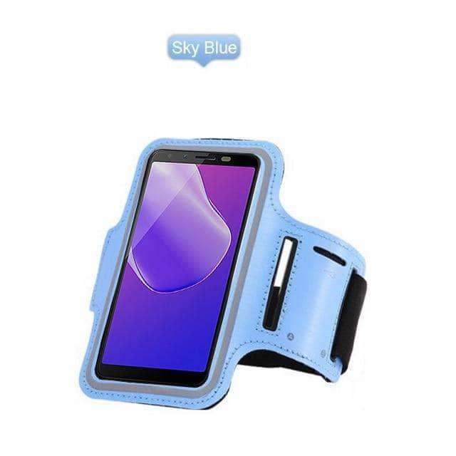 CaseBuddy Australia Casebuddy iPhone 13 Pro / Sky Blue Running Sport Phone Armband iPhone 13 Pro