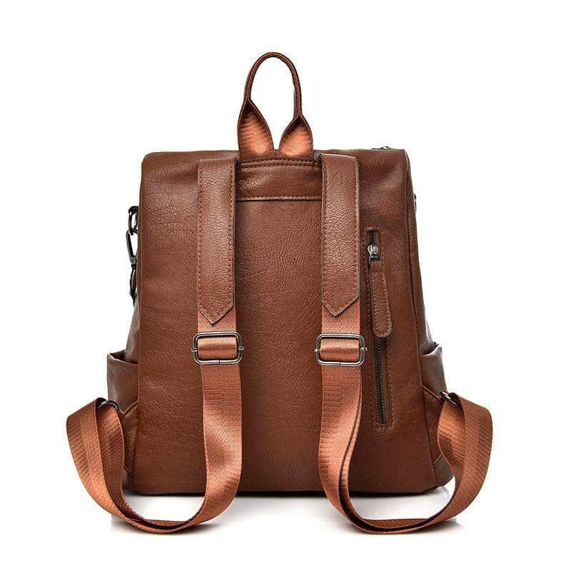 CaseBuddy Australia Casebuddy Saiten Leather Women Backpack Casual School Teenager Multifunction