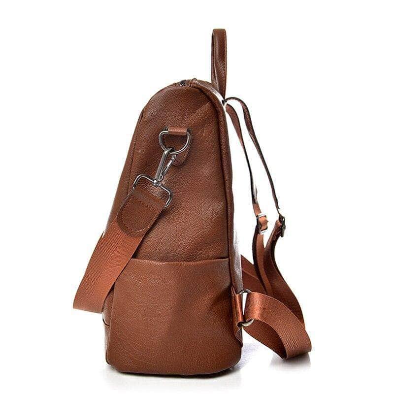 CaseBuddy Australia Casebuddy Saiten Leather Women Backpack Casual School Teenager Multifunction