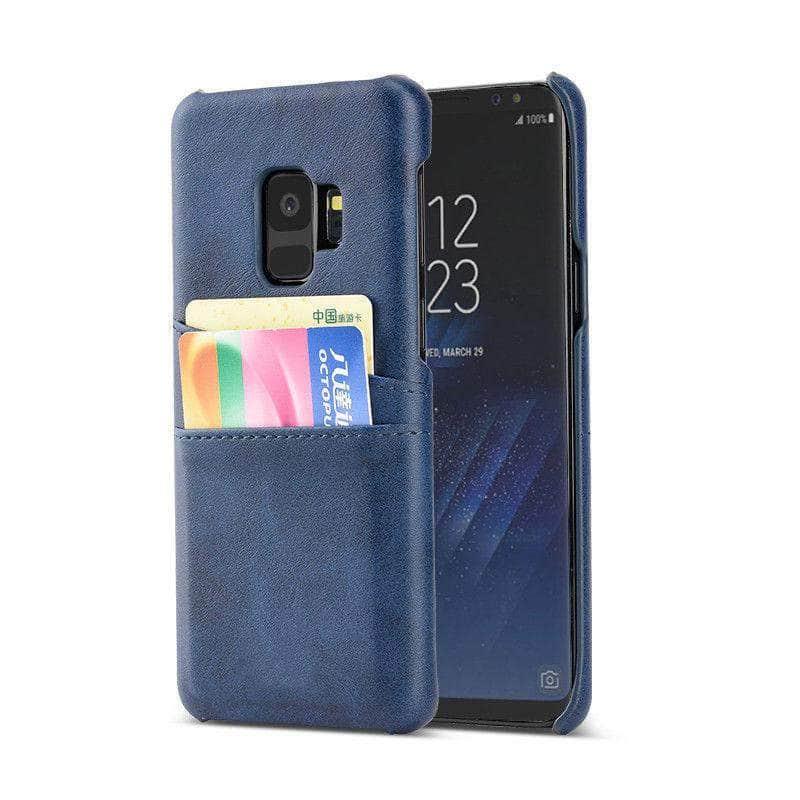 Samsung Galaxy S9 Plus Note 9 A6 A8 A7 A9 Fashion Card Slots Holder Back Cover PU Leather PC Cases - CaseBuddy