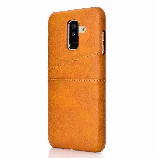 Samsung Galaxy S9 Plus Note 9 A6 A8 A7 A9 Fashion Card Slots Holder Back Cover PU Leather PC Cases - CaseBuddy