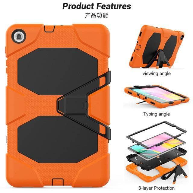 Samsung Galaxy Tab A 10.1 2019 T510 T515 Shockproof Hard Military Heavy Duty Silicone Rugged Case - CaseBuddy