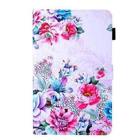 CaseBuddy Casebuddy 14 Samsung Tab A 8.0 2019 SM-T290 T295 T297 Cartoon Patterns PU Leather Stand Shell