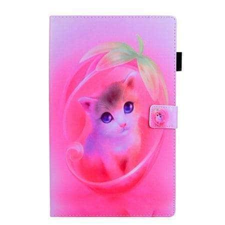 CaseBuddy Casebuddy 7 Samsung Tab A 8.0 2019 SM-T290 T295 T297 Cartoon Patterns PU Leather Stand Shell