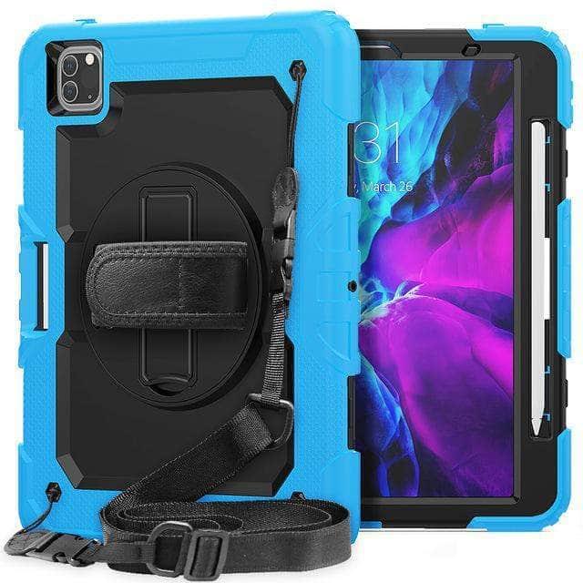 CaseBuddy Australia Casebuddy Sky Blue Shockproof Armor Heavy iPad Pro 11 2020 Protective Rugged Stand Case