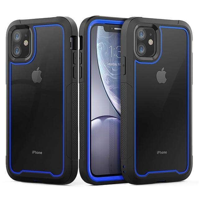 CaseBuddy Australia Casebuddy For iPhone 13 / Blue Shockproof Armor iPhone 13 & 13 Pro Hybrid Cover