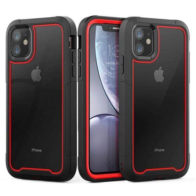 CaseBuddy Australia Casebuddy For iPhone 13 Mini / Red Shockproof Armor iPhone 13 Mini Hybrid Cover