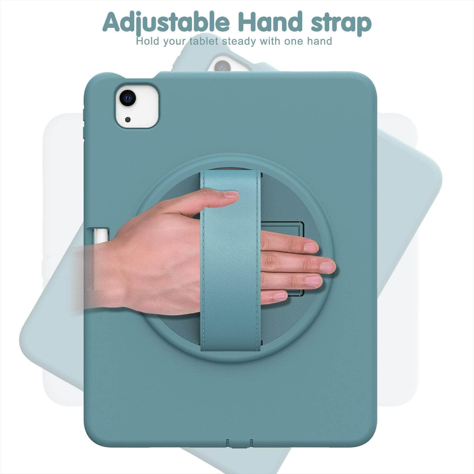 CaseBuddy Australia Casebuddy Silicone iPad Air 5 Rugged Duty Hand Holder Shell