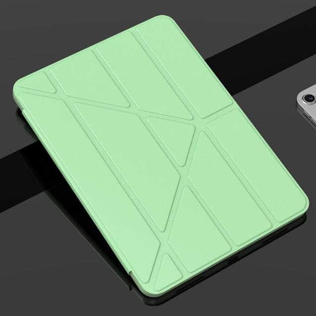 CaseBuddy Australia Casebuddy Light Green / Air 5 2022 10.9 Silicone Soft iPad Air 5 Trifold Smart Cover