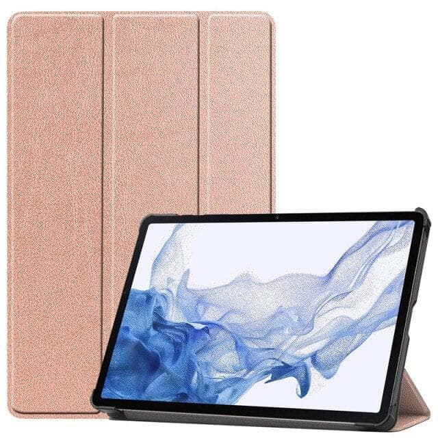 CaseBuddy Australia Casebuddy Rose Gold / Tab S8 Plus 12.4inch Smart Magnetic Galaxy Tab S8 Plus 12.4 X800 Cover