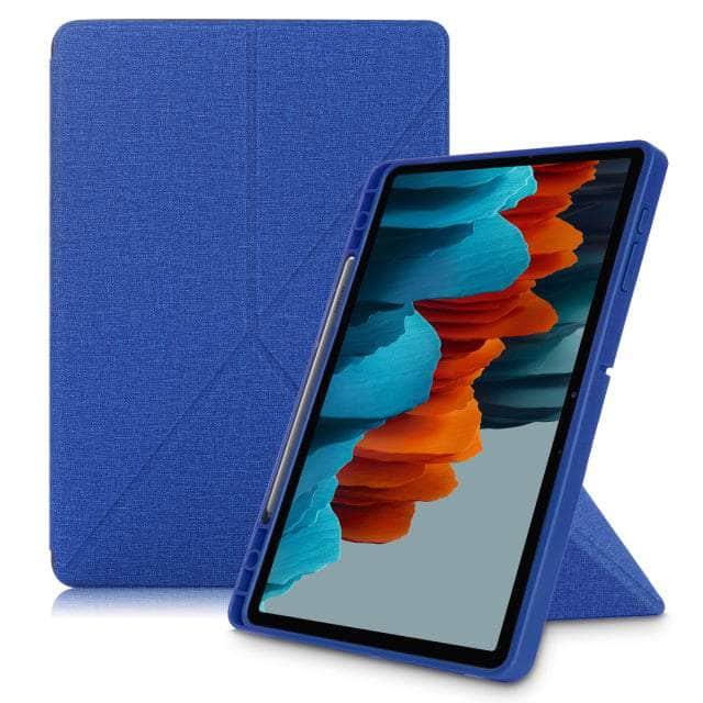 CaseBuddy Australia Casebuddy Blue / Tab S8 Ultra Smart Tri-Fold Tab S8 Ultra X800 Magnetic Adsorption Transformer Stand