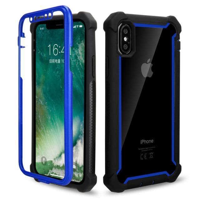 CaseBuddy Australia Casebuddy For iPhone 13 / Blue Black Case Soft Silicone iPhone 13 & 13 pro Shockproof Bumper