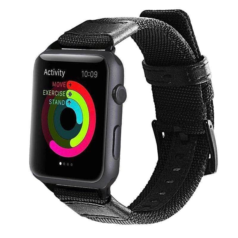 CaseBuddy Australia Casebuddy Sports Leather Band Apple Watch SE Series 6 5 4 3 2 38/40/42/44