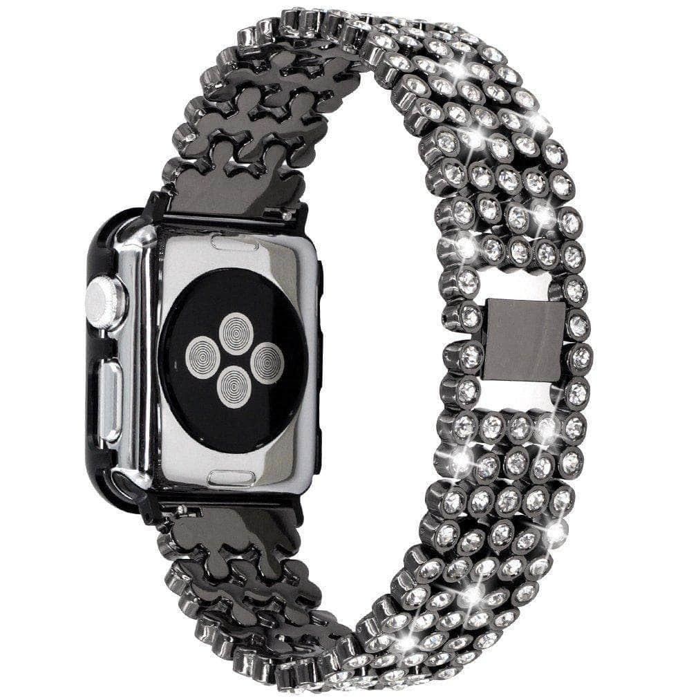 Stainless Steel Bracelet Diamond Case Apple Watch 6 5 4 3 2 SE 44/42/40/38 - CaseBuddy