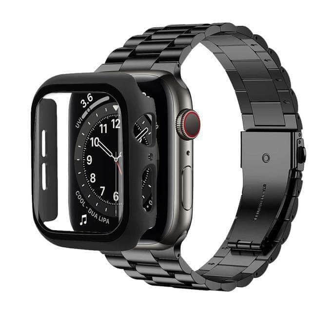 CaseBuddy Australia Casebuddy black / series 6 44mm Stainless Steel Sports Band Apple Watch 6 5 4 3 2 SE 44/42/40/38