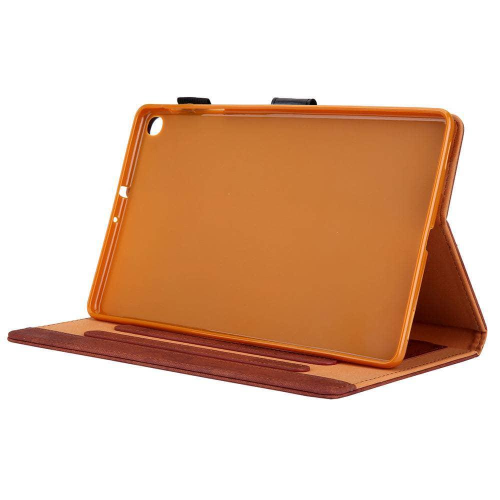 Stand Leather Look Tablet Case Galaxy Tab A 10.1" 2019 SM-T510 SM-T515 10.1 Card Slot - CaseBuddy