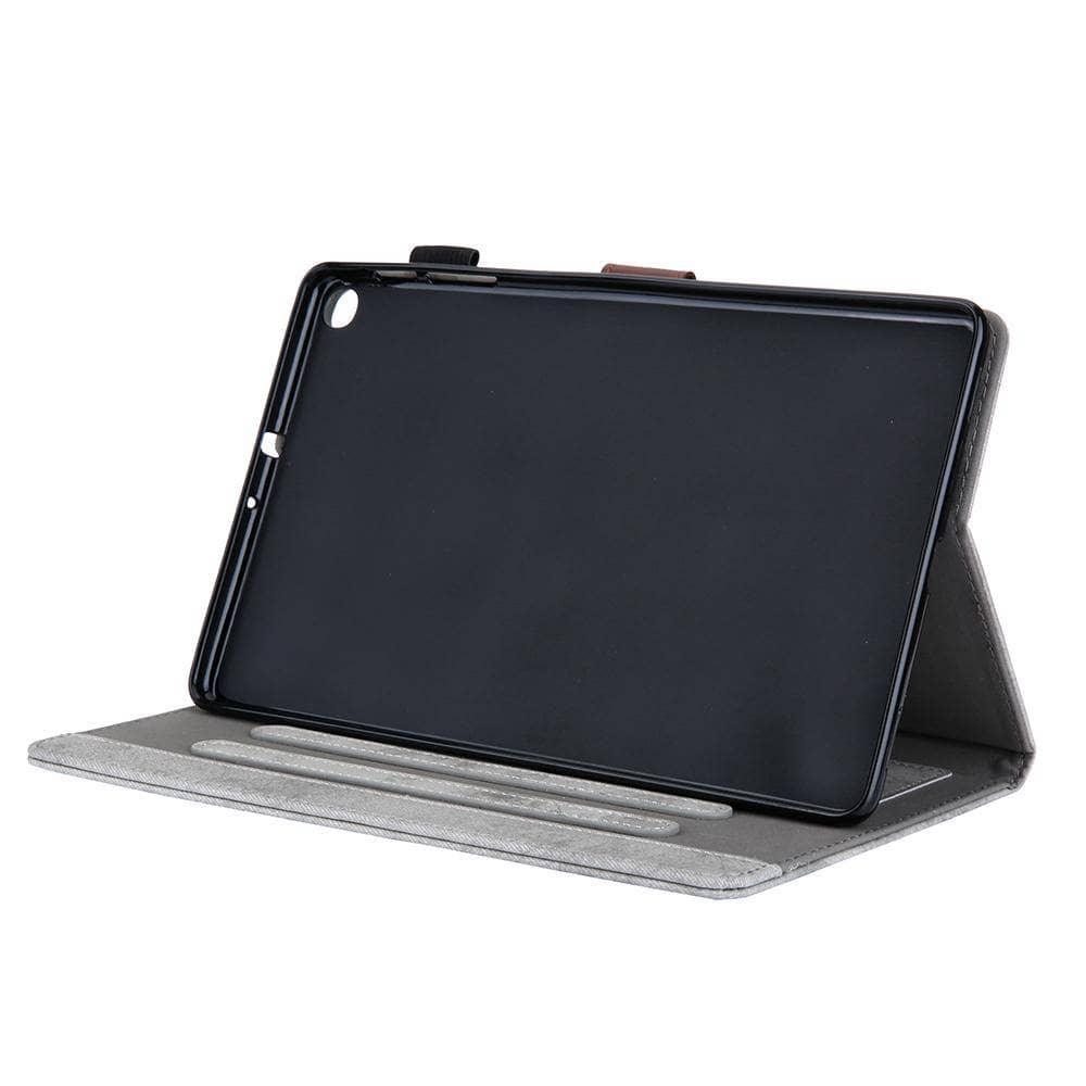 Stand Leather Look Tablet Case Galaxy Tab A 10.1" 2019 SM-T510 SM-T515 10.1 Card Slot - CaseBuddy